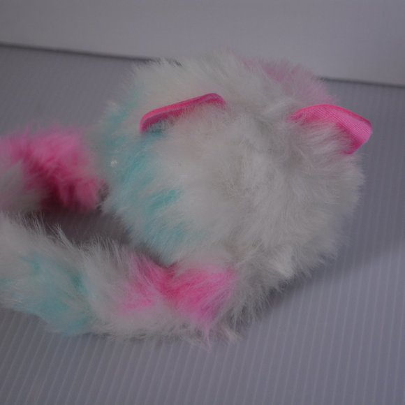 PATCHES WHITE PINK MINT Pomsies Pom Pom Wearable Plush Interactive Pet Toy WORKS - Picture 4 of 11